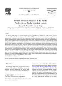 Postfire erosional processes in the Pacific Northwest and Rocky Mountain regions