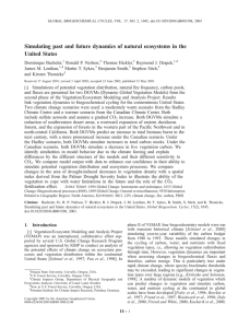 Simulating past and future dynamics of natural ecosystems in the