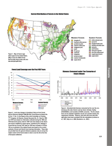 Current Distribution of Forests in the United States