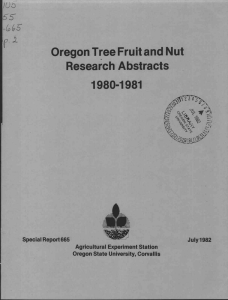 Oregon Tree Fruit and Nut Research Abstracts 1980-1981 10c