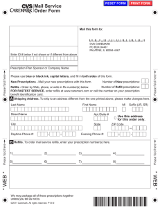 Mail Service Order Form RESET FORM PRINT FORM