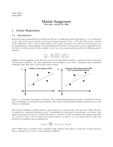 Matlab Assignment 1 Linear Regression 1.1