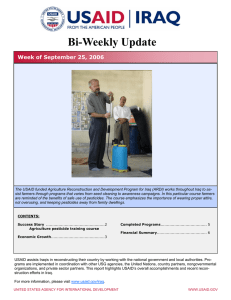 Bi-Weekly Update  Week of September 25, 2006