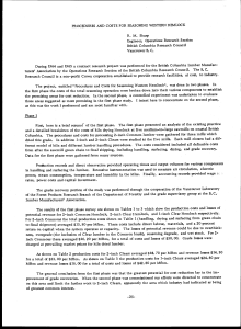 PROCEDURES AND COSTS FOR SEASONING WESTERN HEMLOCK R. M. Sharp