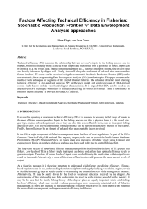 Factors Affecting Technical Efficiency in Fisheries: