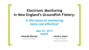 Electronic Monitoring in New England’s Groundfish Fishery: Is the future of monitoring