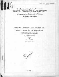 FOREST PRODUCTS LABORATOR Y