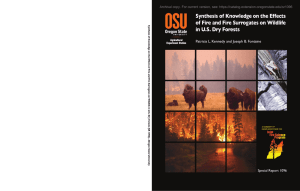 Synthesis of Knowledge on the Effects in U.S. Dry Forests