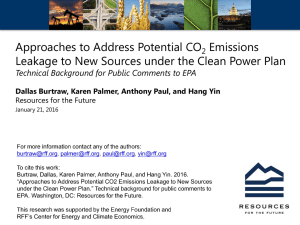 Approaches to Address Potential CO Emissions