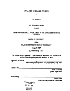 NULL  AND  DISPLACED by BA. (1982)