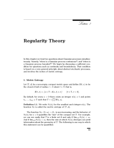 Regularity Theory