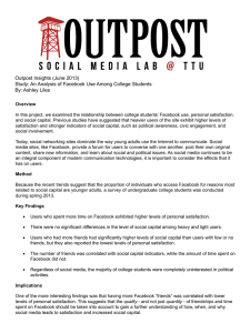 Outpost Insights (June 2013) By: Ashley Liles