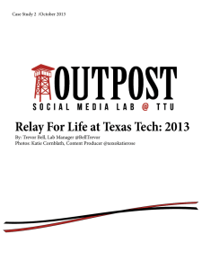 Relay For Life at Texas Tech: 2013