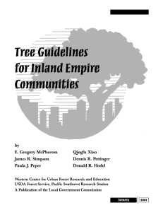 Tree Guidelines for Inland Empire Communities by