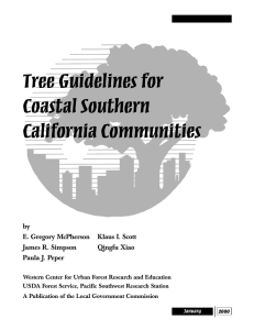 Tree Guidelines for Coastal Southern California Communities by