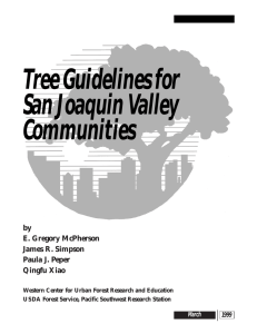 Tree Guidelines for San Joaquin Valley Communities by