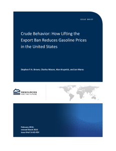 Crude Behavior: How Lifting the Export Ban Reduces Gasoline Prices