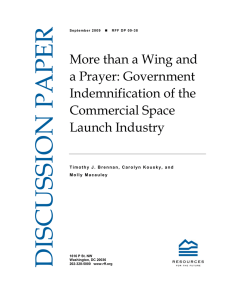More than a Wing and a Prayer: Government Indemnification of the