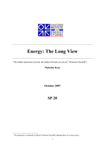 Energy: The Long View  SP 20