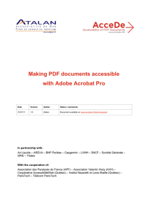 Making PDF documents accessible with Adobe Acrobat Pro