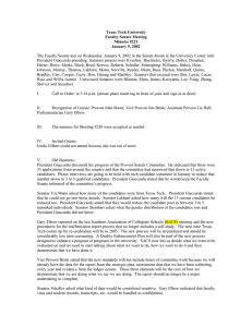 Texas Tech University Faculty Senate Meeting Minutes #221 January 9, 2002