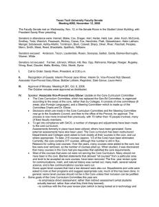 Texas Tech University Faculty Senate Meeting #282, November 12, 2008