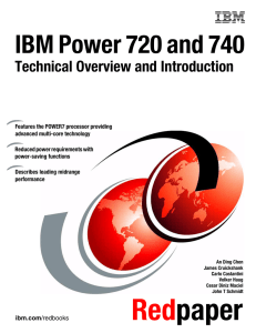 IBM Power 720 and 740 Technical Overview and Introduction Front cover