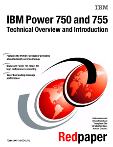 IBM Power 750 and 755 Technical Overview and Introduction Front cover