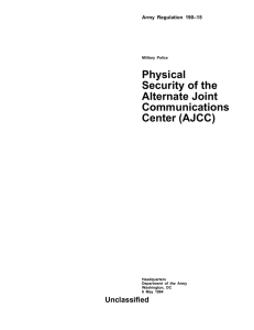 Physical Security of the Alternate Joint Communications