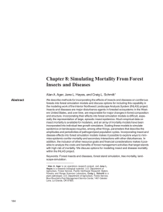 Chapter 8: Simulating Mortality From Forest Insects and Diseases Abstract