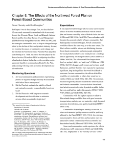 Chapter 8: The Effects of the Northwest Forest Plan on Expectations