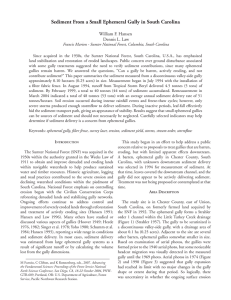 Sediment From a Small Ephemeral Gully in South Carolina