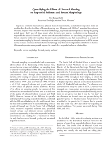 Quantifying the Effects of Livestock Grazing Pete Bengeyfield