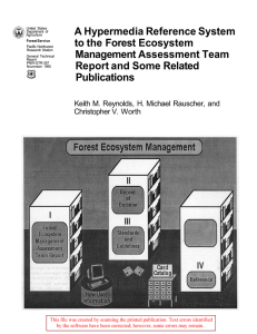 A Hypermedia Reference System to the Forest Ecosystem Management Assessment Team