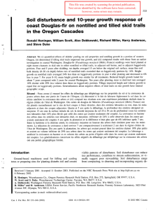 Soil  disturbance  and  10-year  growth ... coast  Douglas-fir  on  nontilled  and ...