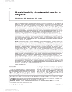 Financial feasibility of marker-aided selection in Douglas-fir