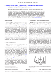 X-ray diffraction study of AlN / AlGaN short period superlattices