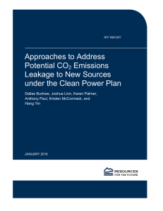 Approaches to Address Potential CO Emissions Leakage to New Sources