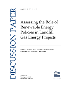 Assessing the Role of Renewable Energy Policies in Landfill