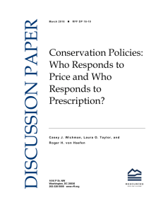 Conservation Policies: Who Responds to Price and Who