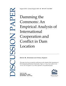 Damming the Commons: An Empirical Analysis of