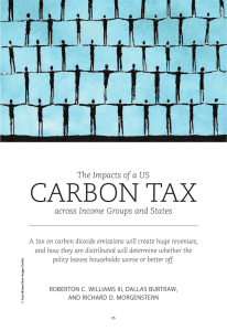CARBON TAX  The Impacts of a US across Income Groups and States