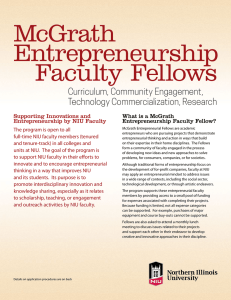 McGrath Entrepreneurship Faculty Fellows Curriculum, Community Engagement,