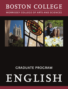 english boston college graduate program morrissey college of arts and sciences