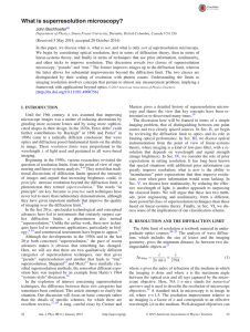 What is superresolution microscopy?