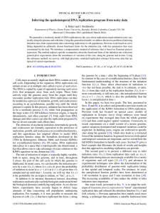 Inferring the spatiotemporal DNA replication program from noisy data