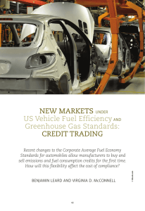 NEW MARKETS CREDIT TRADING US Vehicle Fuel Efficiency