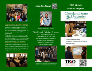 How do I Apply?   TRIO McNair Scholars Program