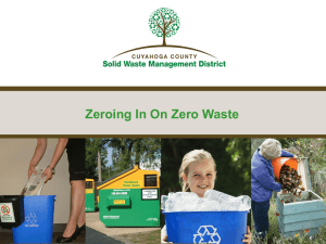 Zeroing In On Zero Waste