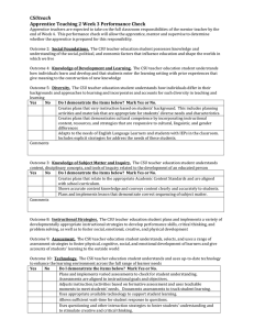 Uteach Apprentice Teaching 2 Week 3 Performance Check